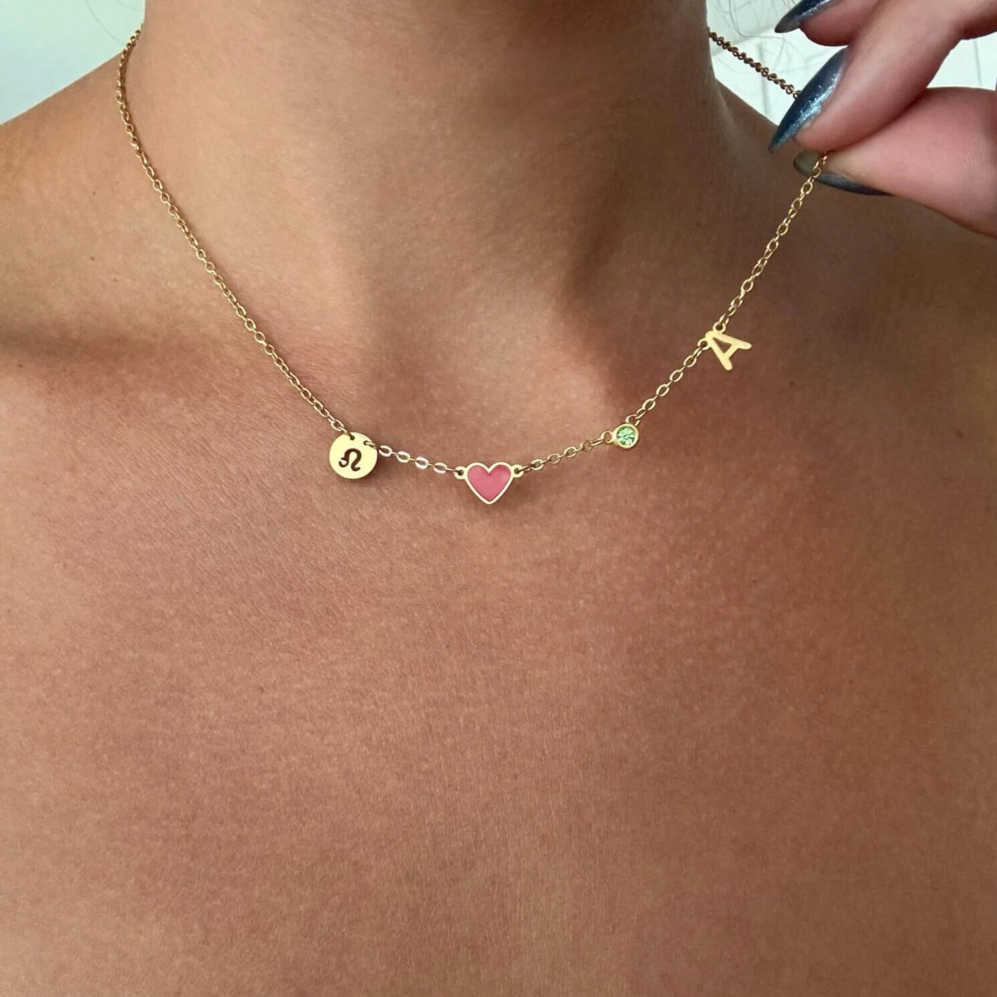 Collar de Charms Espaciales en Oro 18K