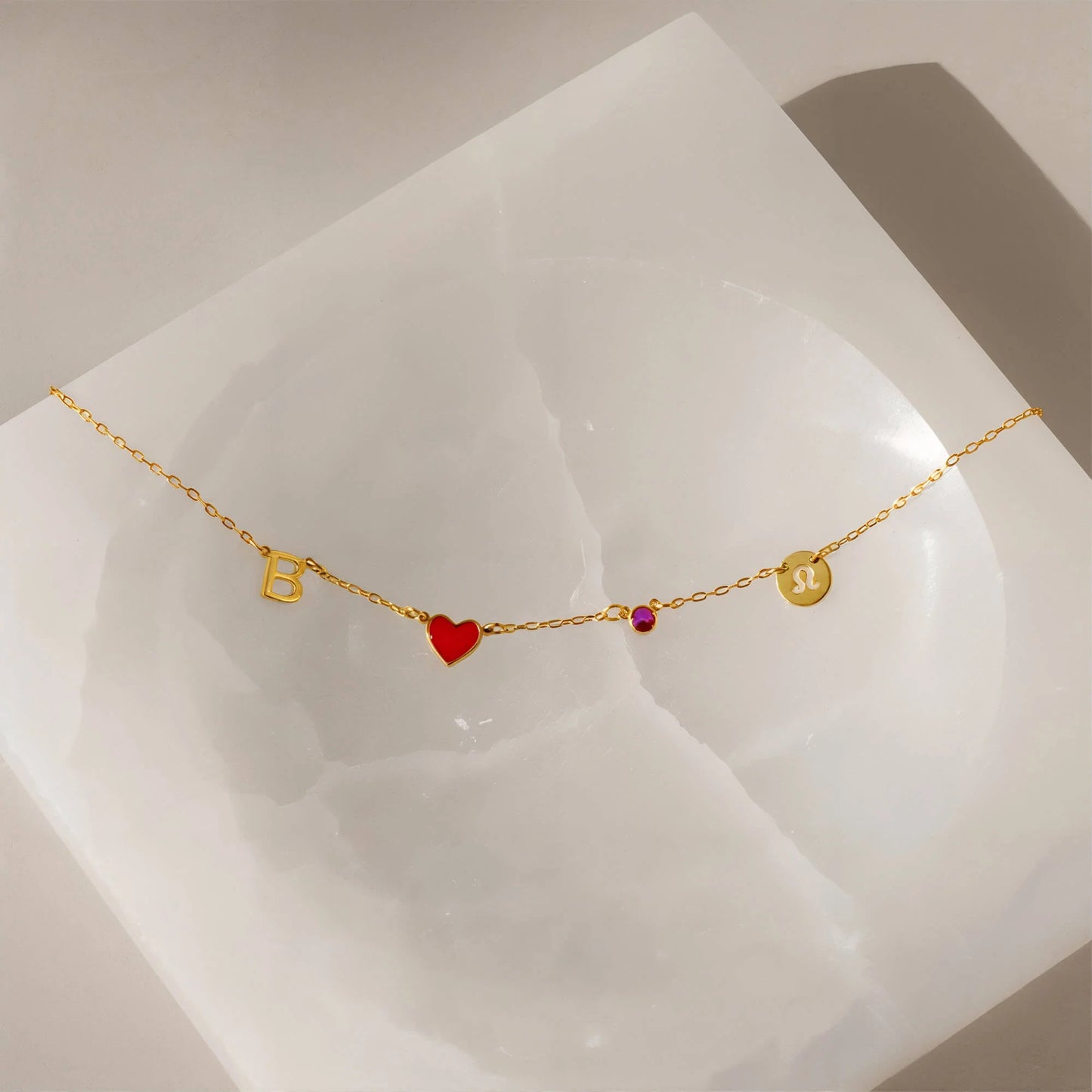 Collar de Charms Espaciales en Oro 18K